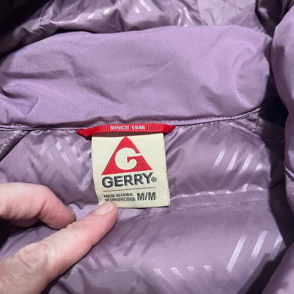 Gerry Women's Purple Light Weight Quilted Full Zip Hooded Jacket Sz M Outdoors - Picture 5 of 5